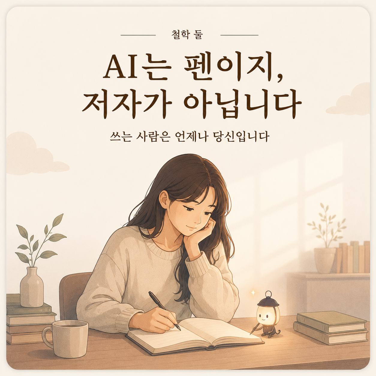 AI는 펜이지, 저자가 아닙니다 — 쓰는 사람은 언제나 당신입니다